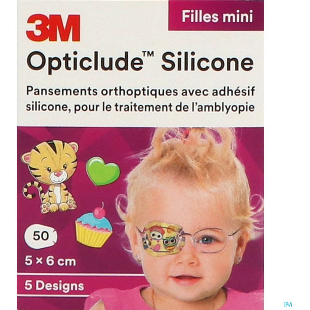 3M Opticlude Silicone Girl Mini 5 0 X 6 0 Cm 50 Pc s Redcare Pharmacie