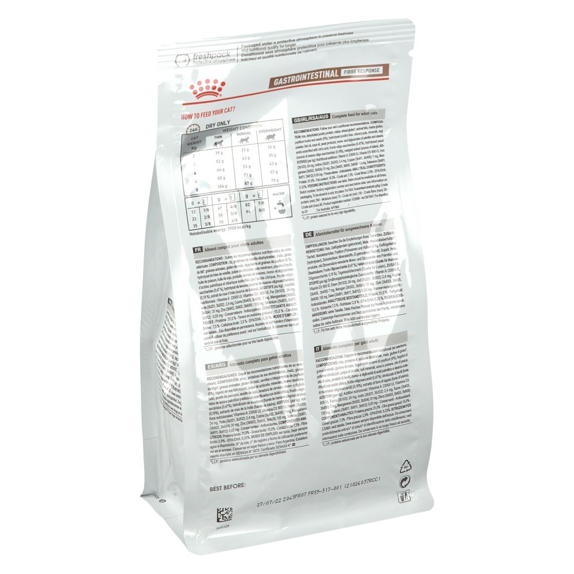 Royal Canin® Gastro-Intestinale Réponse aux Fibres Chat