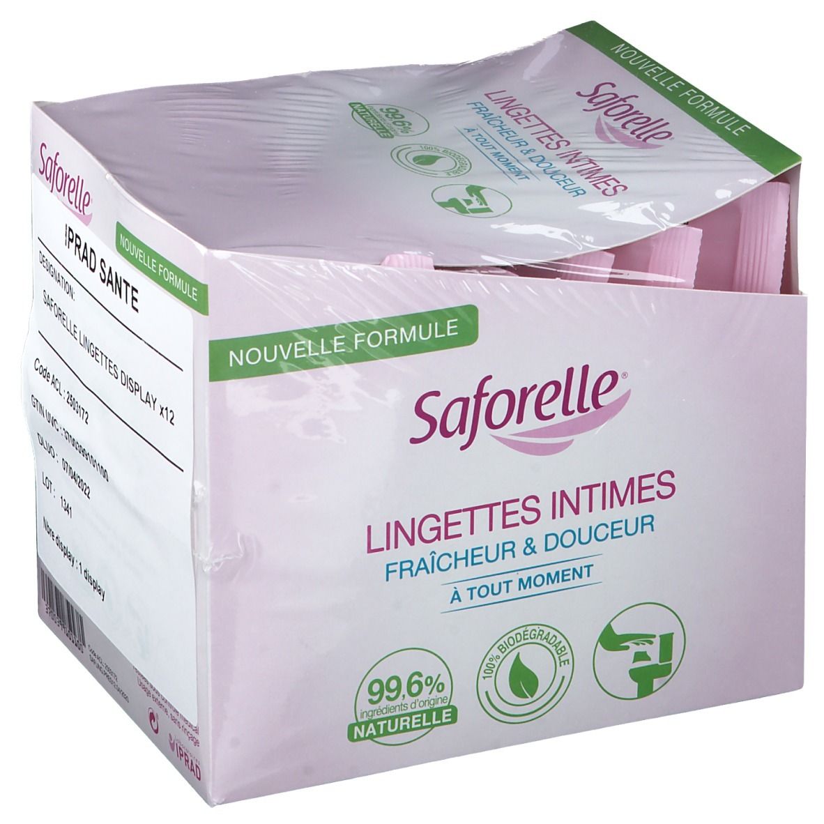 Saforelle Lingettes Intimes Fraîcheur & Douceur 12 pc(s) - Redcare Pharmacie