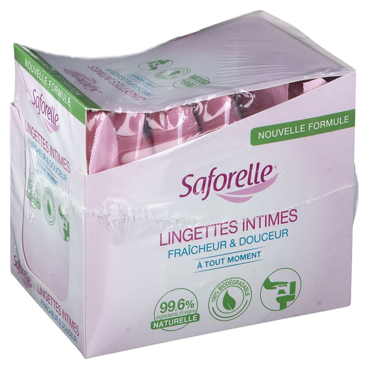 Saforelle Lingettes Intimes Fraîcheur & Douceur