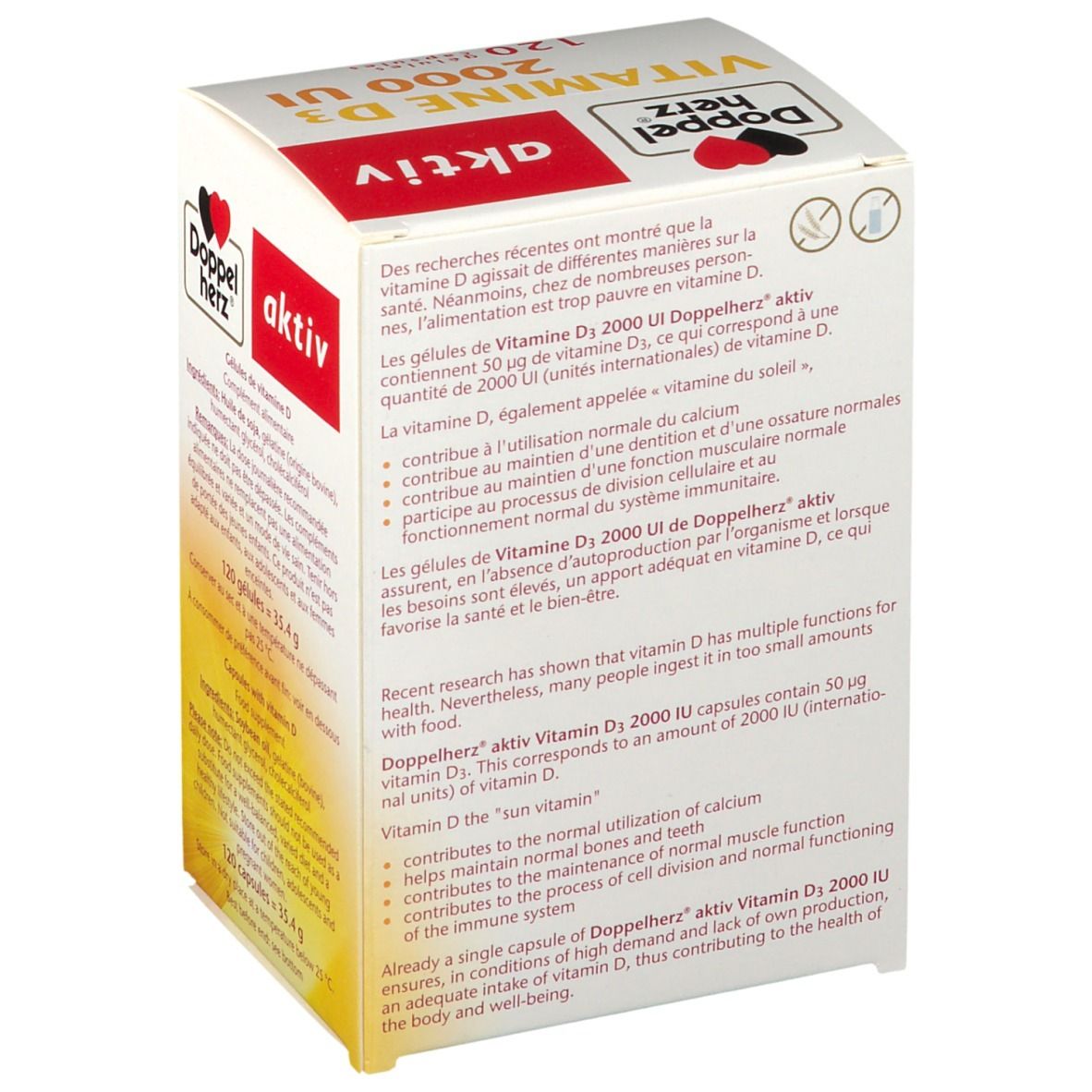 Doppelherz aktiv Vitamine D3 2000 UI