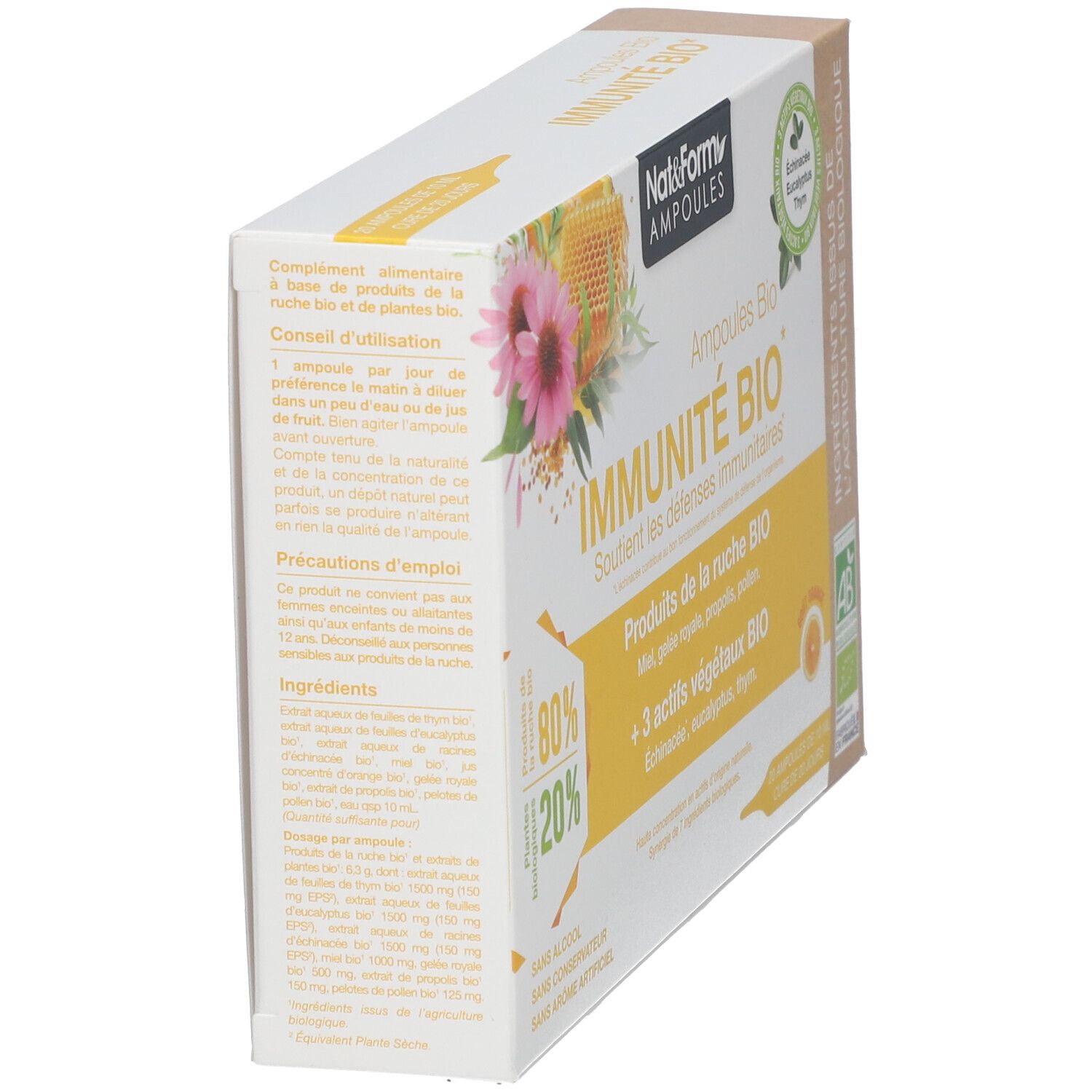 Nat & Form Ampoules Immunité Bio