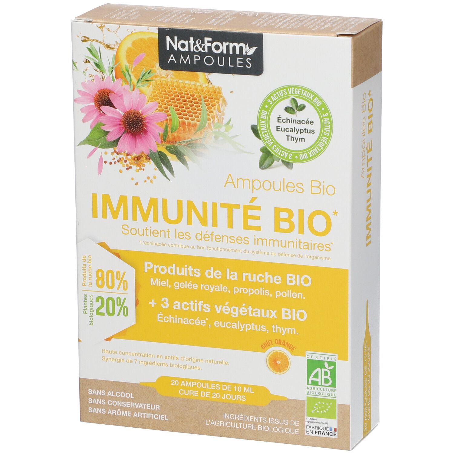 Nat & Form Ampoules Immunité Bio