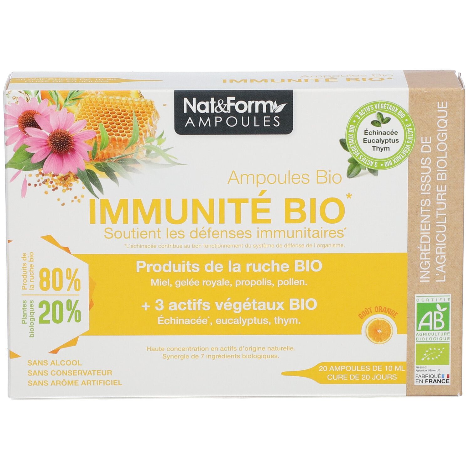 Nat & Form Ampoules Immunité Bio
