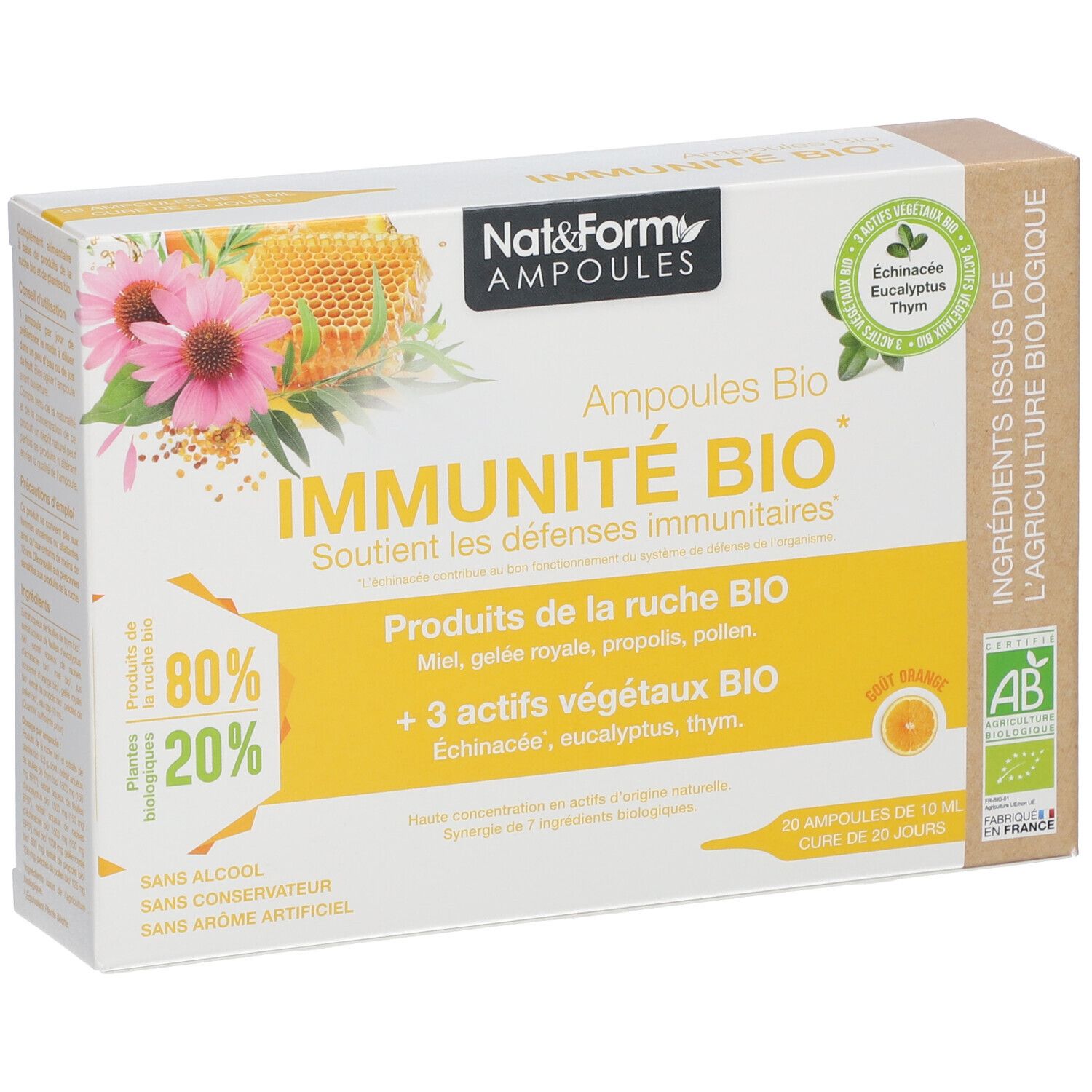 Nat & Form Ampoules Immunité Bio