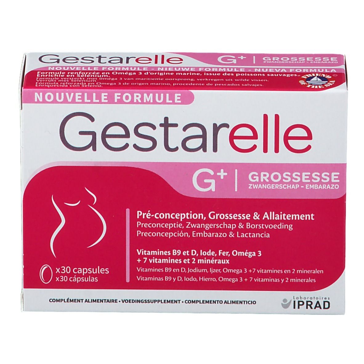 Parapharmacie Chiraz - GESTARELLE G GROSSESSE 30 CAPSULES