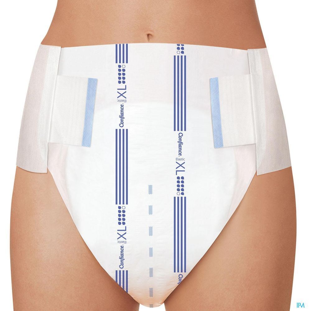 CONFIANCE ELASTIC 9 G - Change-complet hypoallergénique, avec ailes élastiques, incontinen