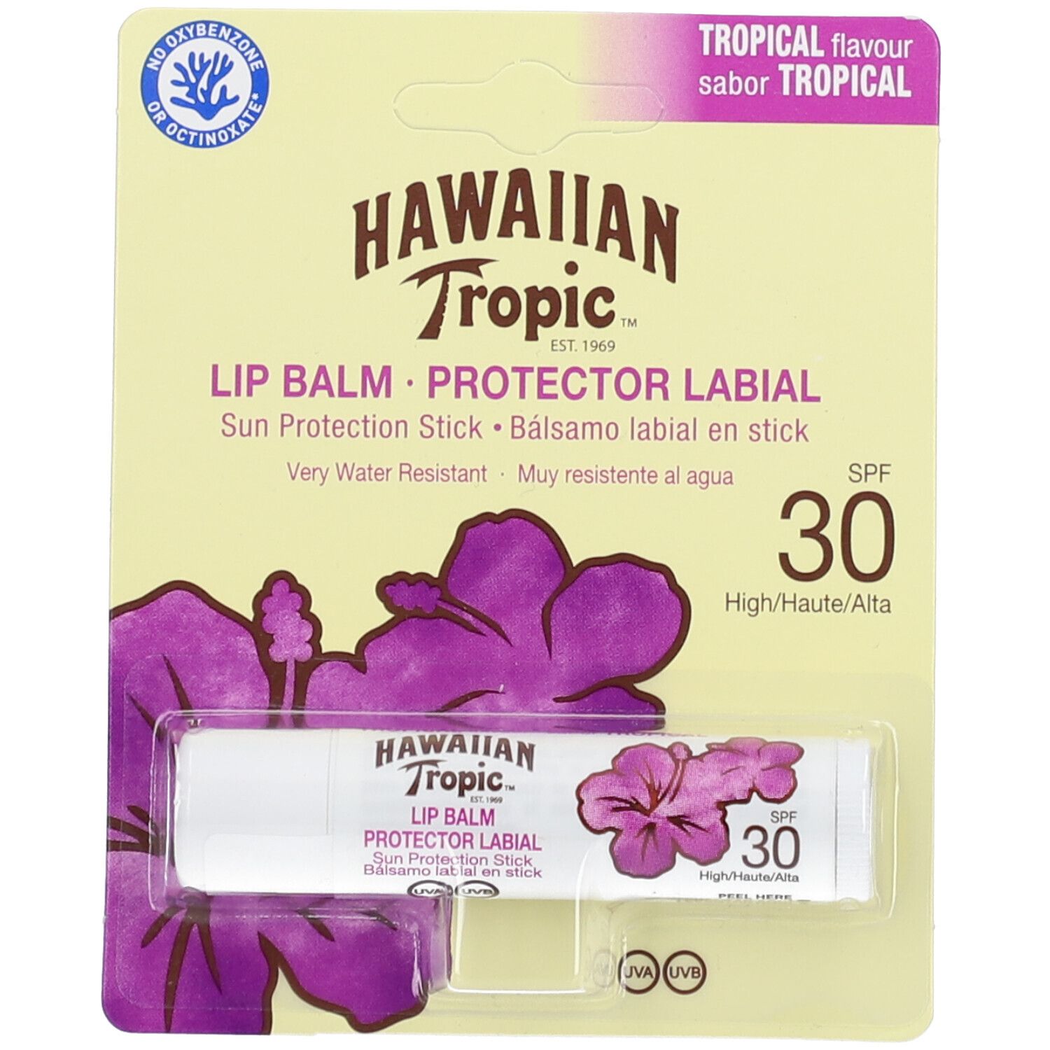 HAWAIIAN Tropic LIP BALM Stick protection solaire SPF 30 4 g - Redcare ...