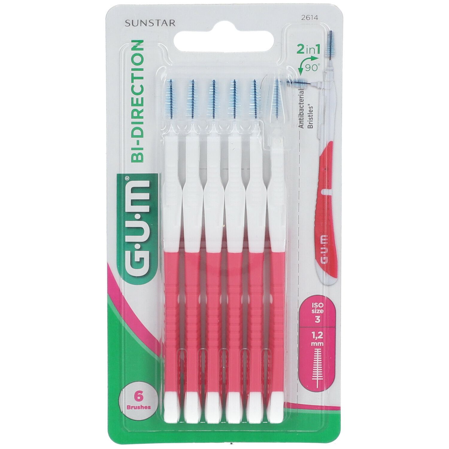 GUM® BiDirection Brossette interdentaire conique fine 1,2 mm 6 pc(s — free download