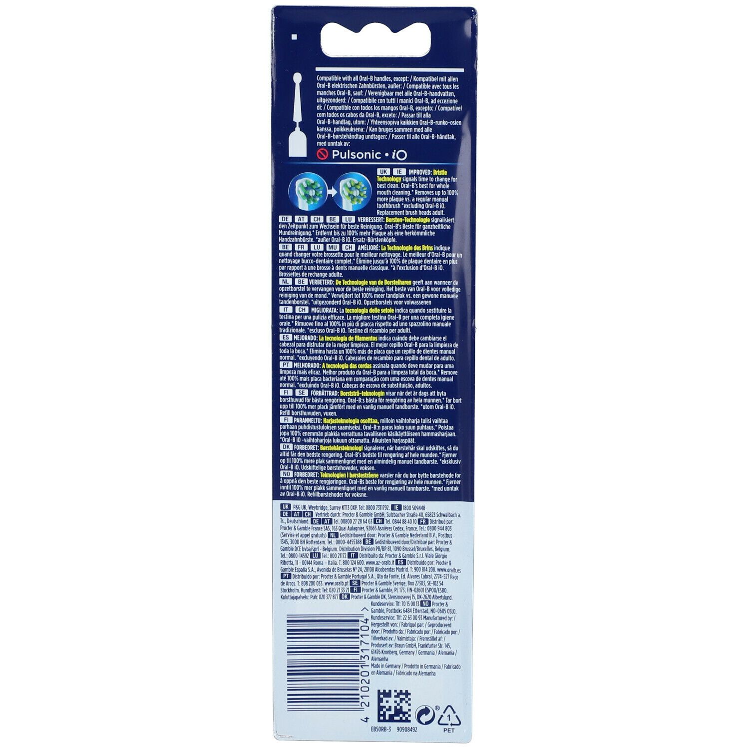 Oral-B Cross Action CleanMaximiser Brossettes de Rechange