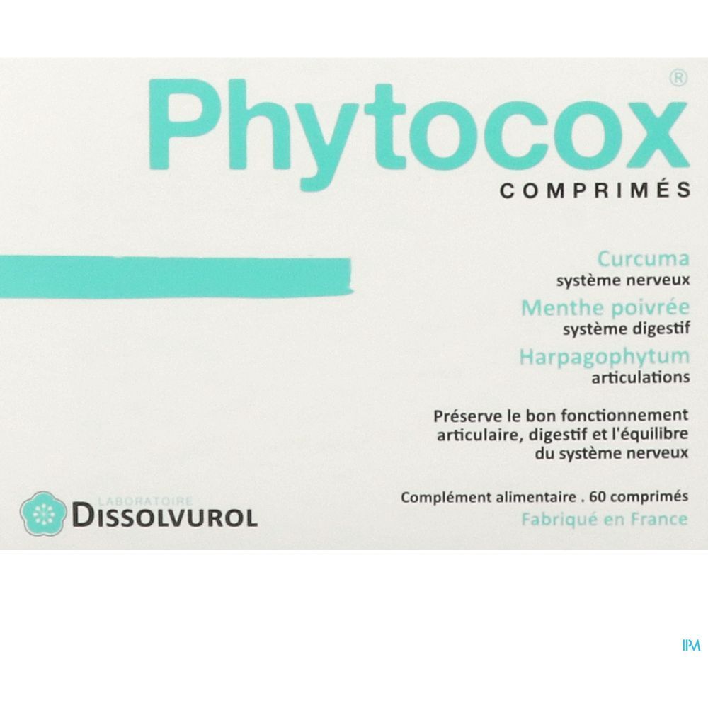 Phytocox, Comprimé, complément alimentaire à base de plantes, bt 60
