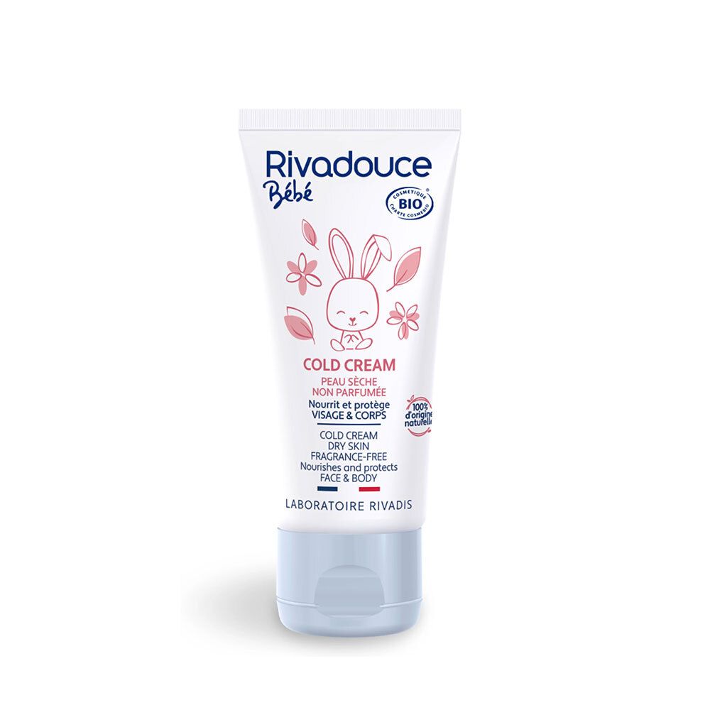 Rivadouce® Bébé Cold Cream Non Parfumée Peau Sèche Visage & Corps
