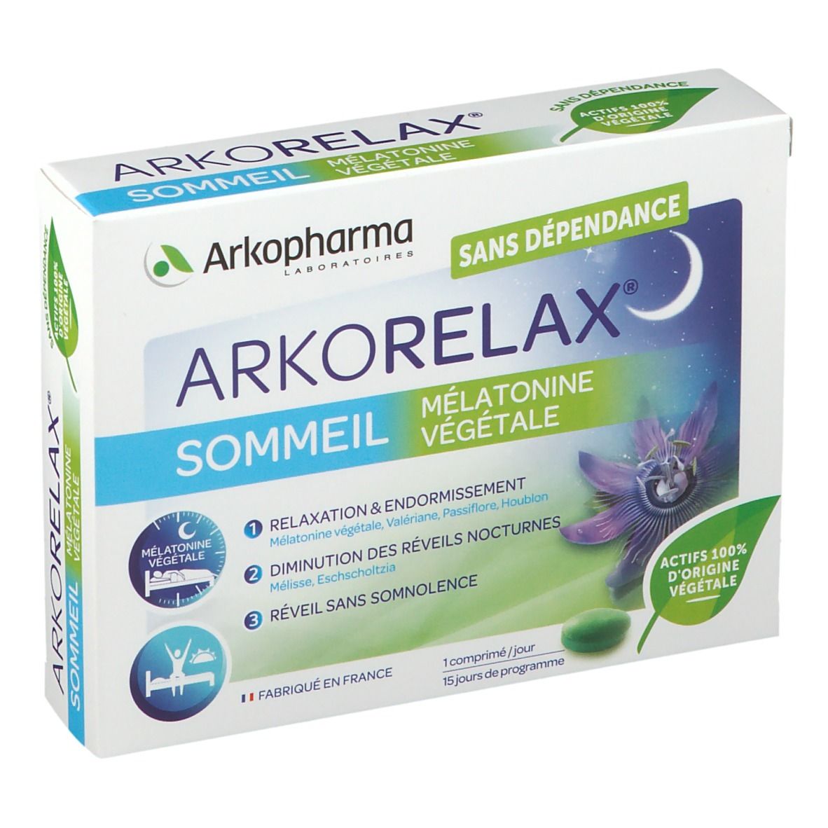 Arkopharma Arkorelax® Sommeil Mélatonine végétale
