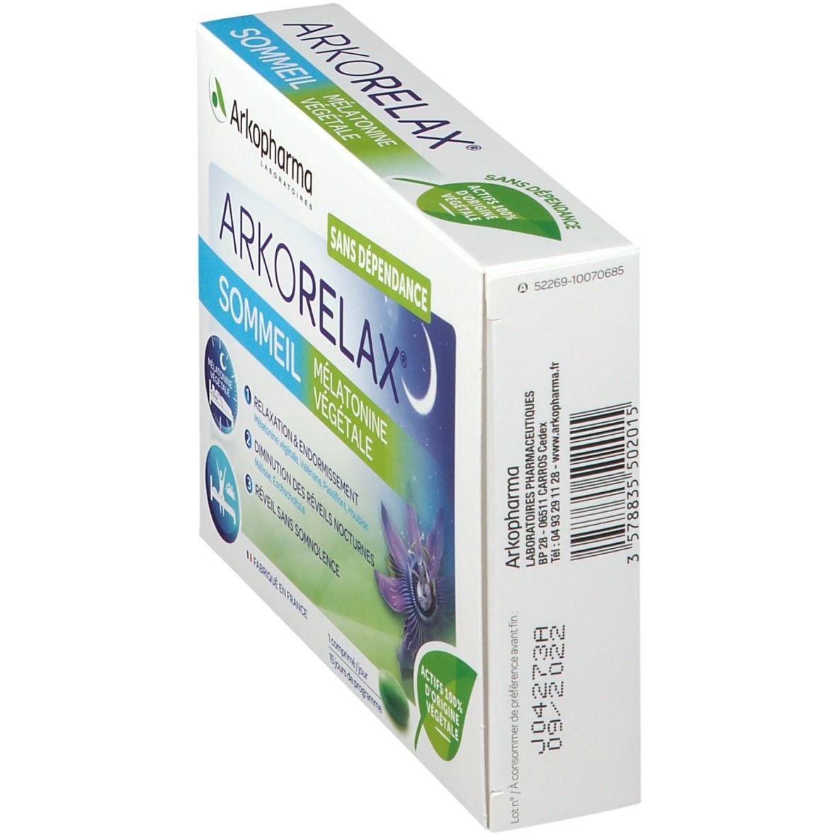 Arkopharma Arkorelax® Sommeil Mélatonine végétale