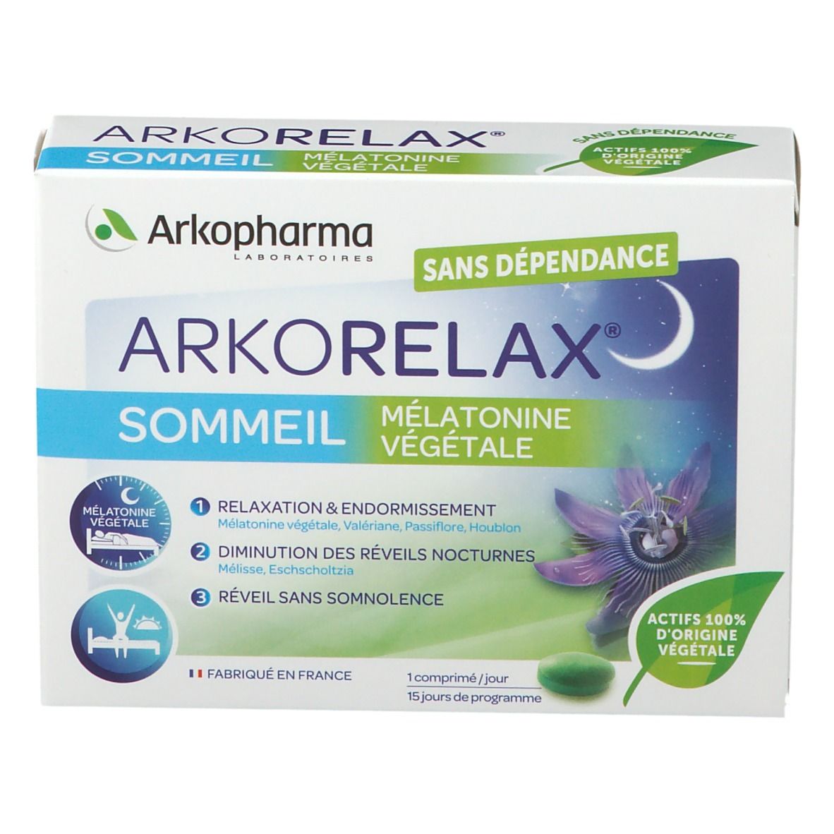 Arkopharma Arkorelax® Sommeil Mélatonine végétale