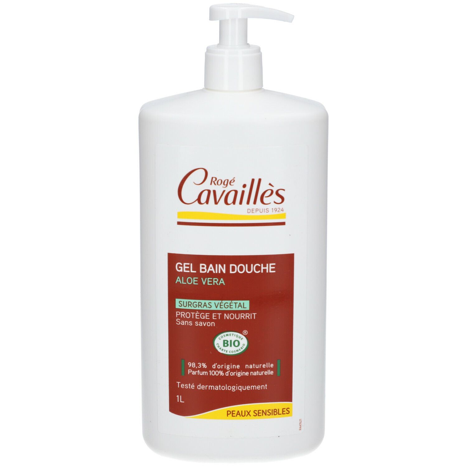 Rogé Cavaillès Peaux Sensibles Gel Bain Douche Bio à l’Aloé Véra