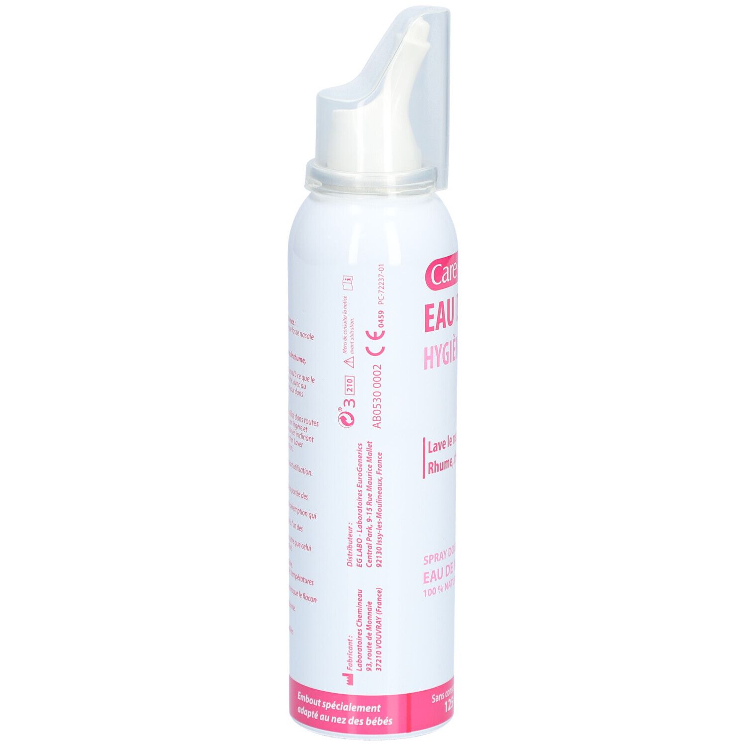 CARE+ Eau de mer Hygiène du nez Bébé - 125 ml