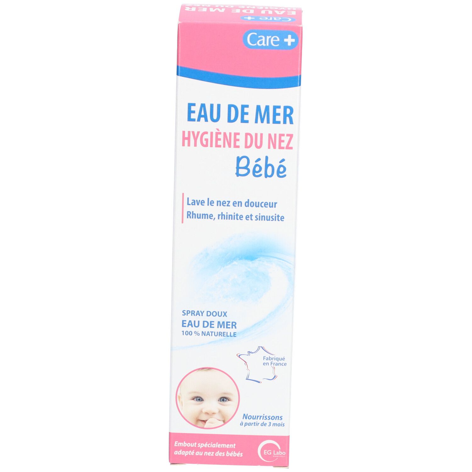 CARE+ Eau de mer Hygiène du nez Bébé - 125 ml