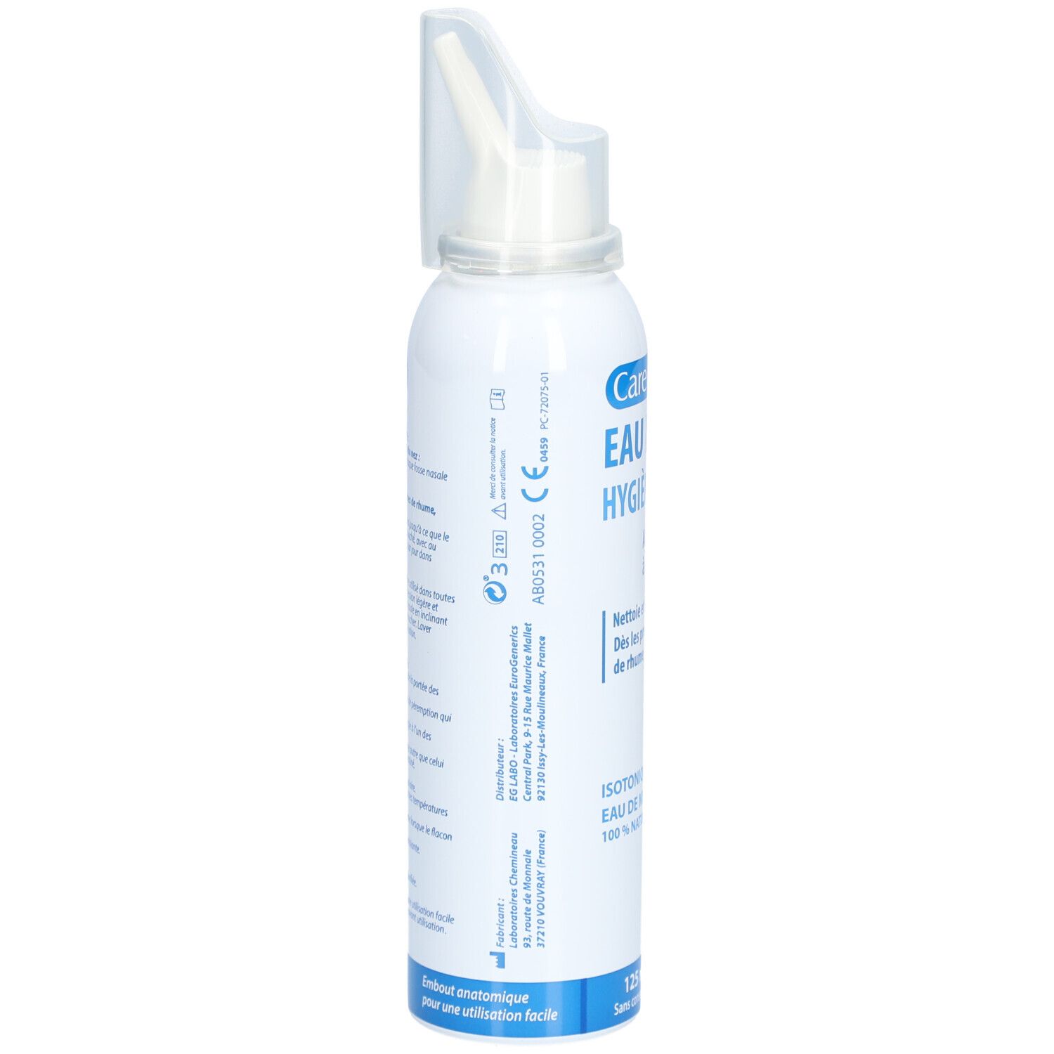 CARE+ Eau de mer Hygiène du nez isotonique - 125 ml