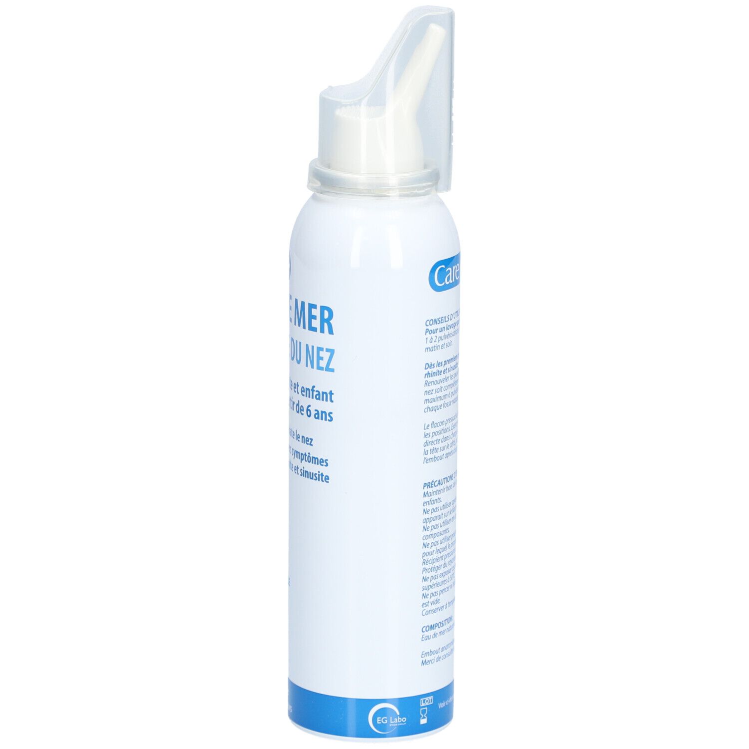 CARE+ Eau de mer Hygiène du nez isotonique - 125 ml