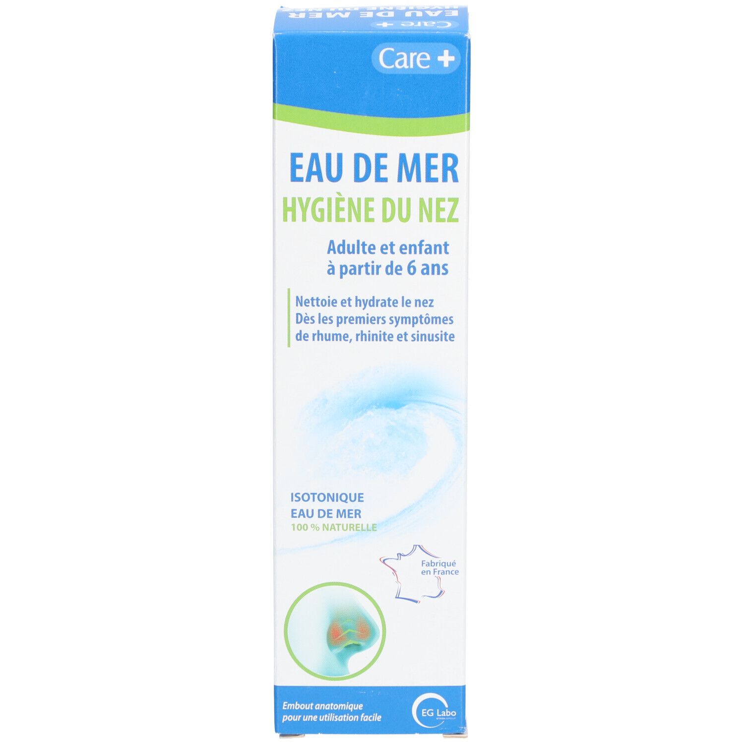CARE+ Eau de mer Hygiène du nez isotonique - 125 ml