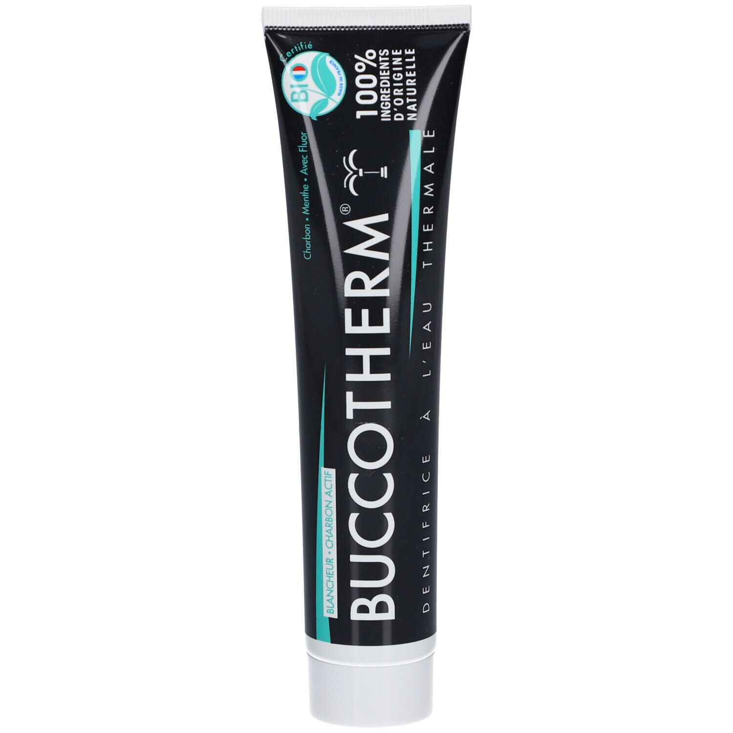 Buccotherm Dentifrice à l'Eau Thermale Blancheur - Charbon Actif Bio