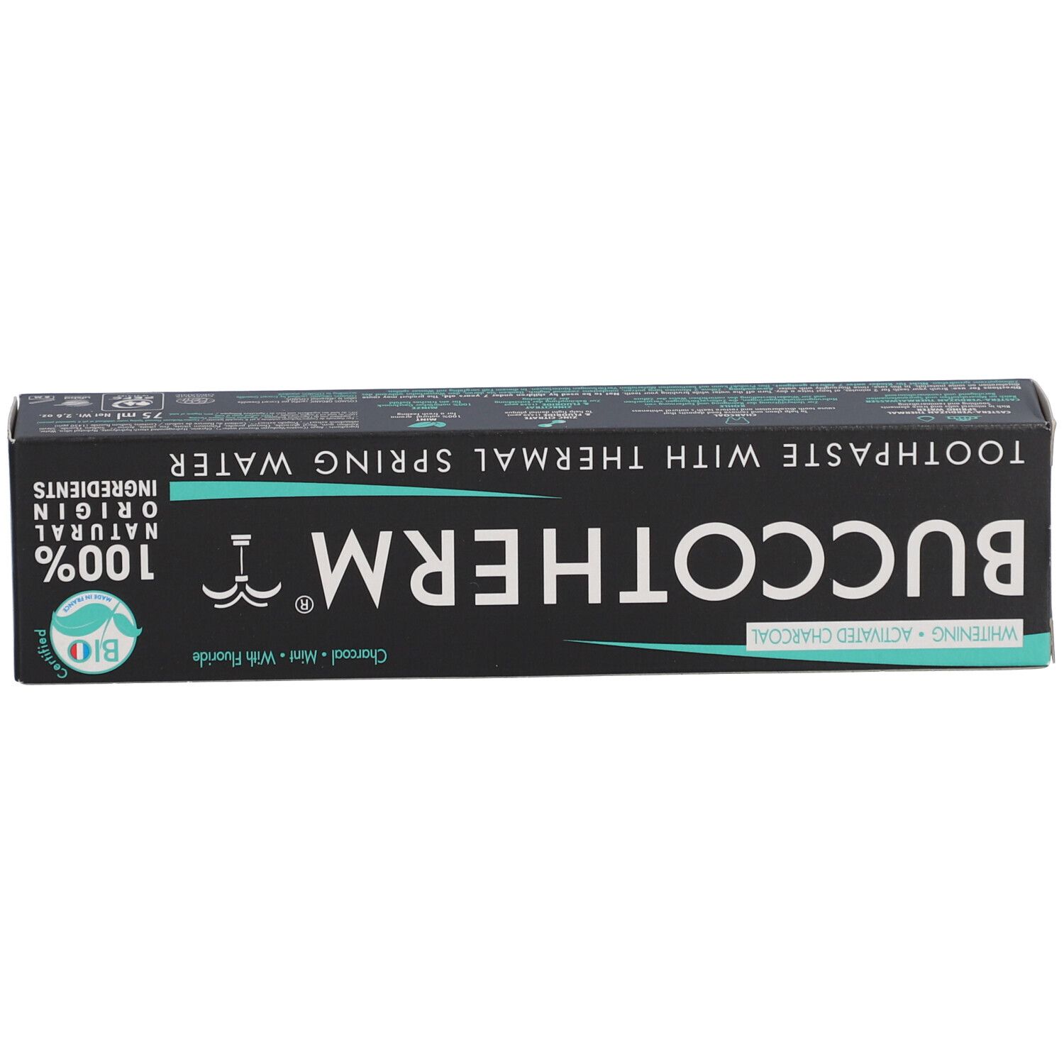 Buccotherm Dentifrice à l'Eau Thermale Blancheur - Charbon Actif Bio