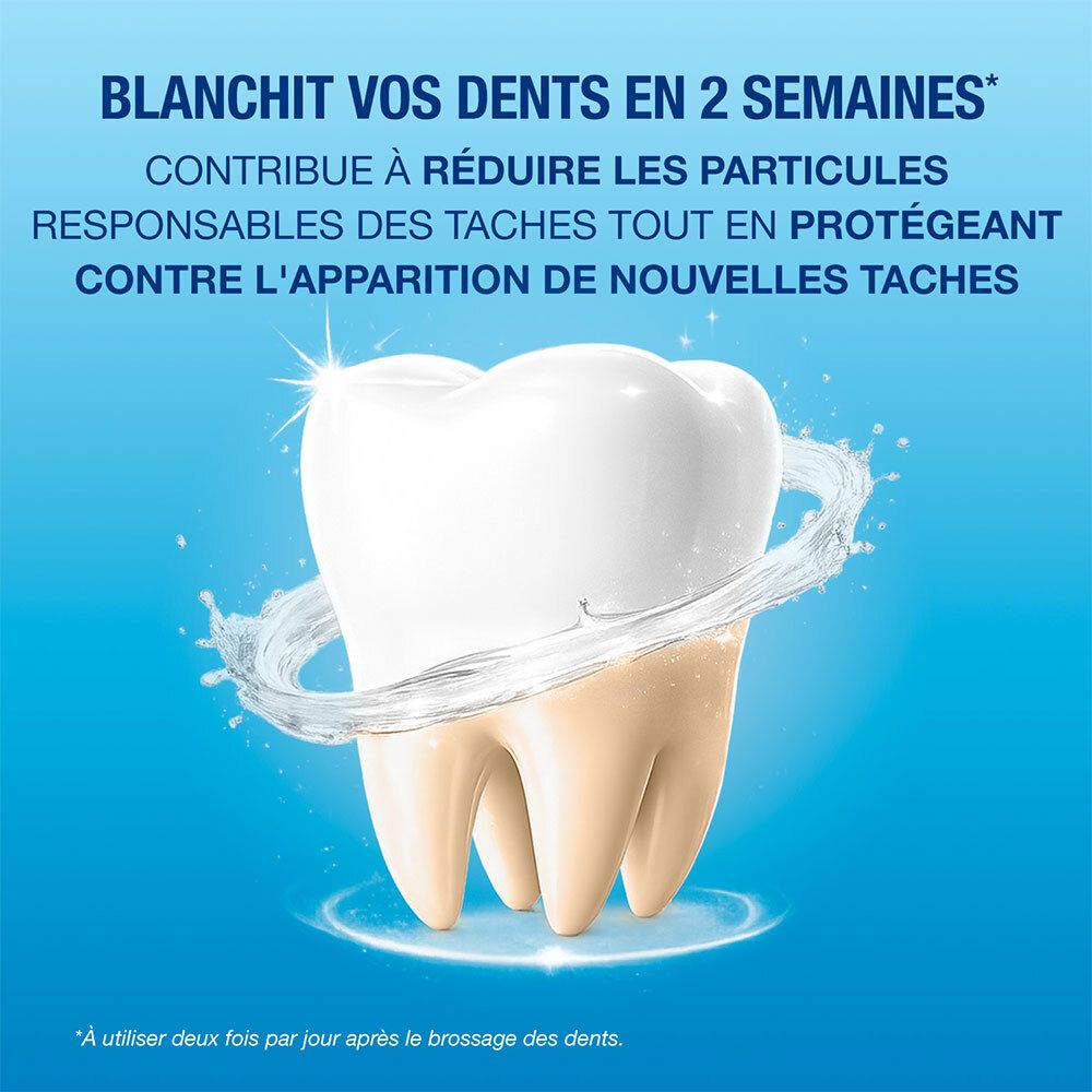 CB12 White blanchit les dents en 2 semaines et protège contre les nouvelles taches.