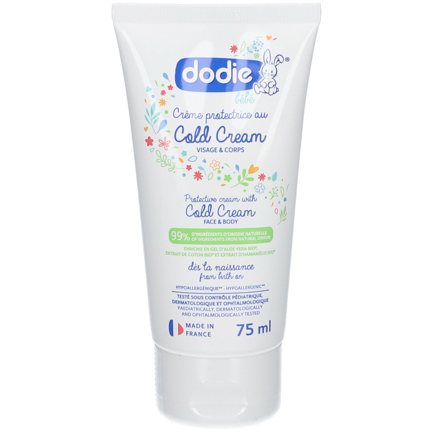 dodie® Crème Protectrice au Cold Cream Bébé, Visage et Corps 75 ml -  Redcare Pharmacie