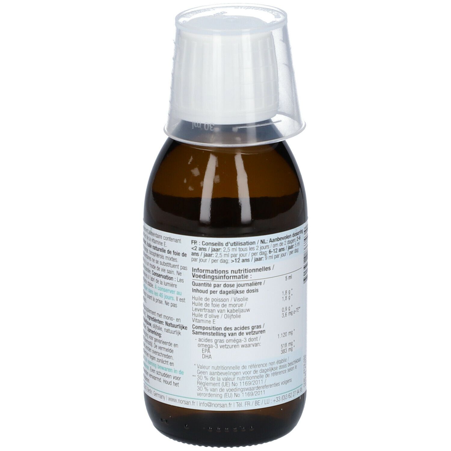 NORSAN Omega-3 KIDS Huile de poisson Orange