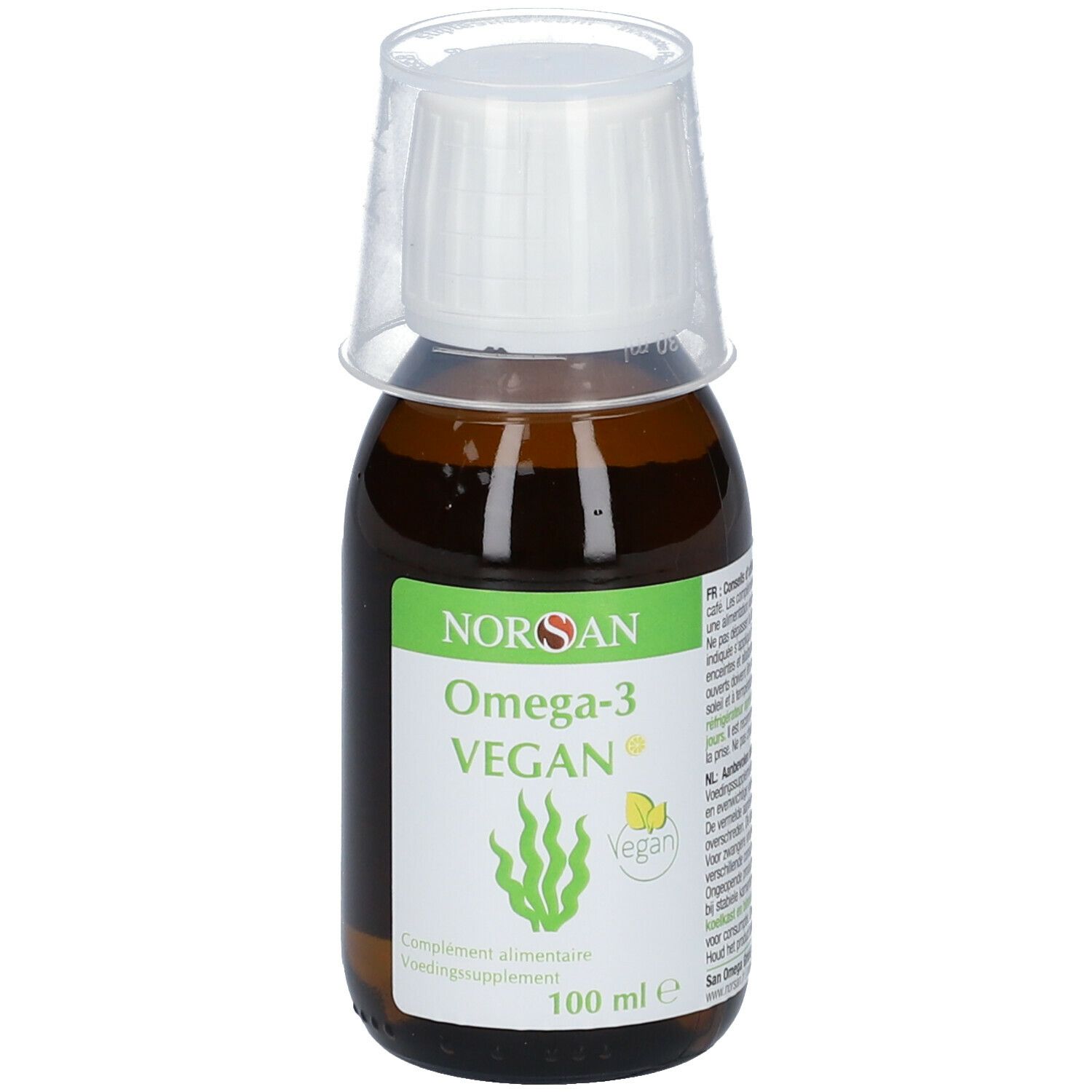 NORSAN Premium omega 3 vegan huile d'algues 100 ml / 2000mg oméga 3 par  dose journalière / omega3 végétalien avec EPA & DHA/vegan omega 3 algues :  : Hygiène et Santé