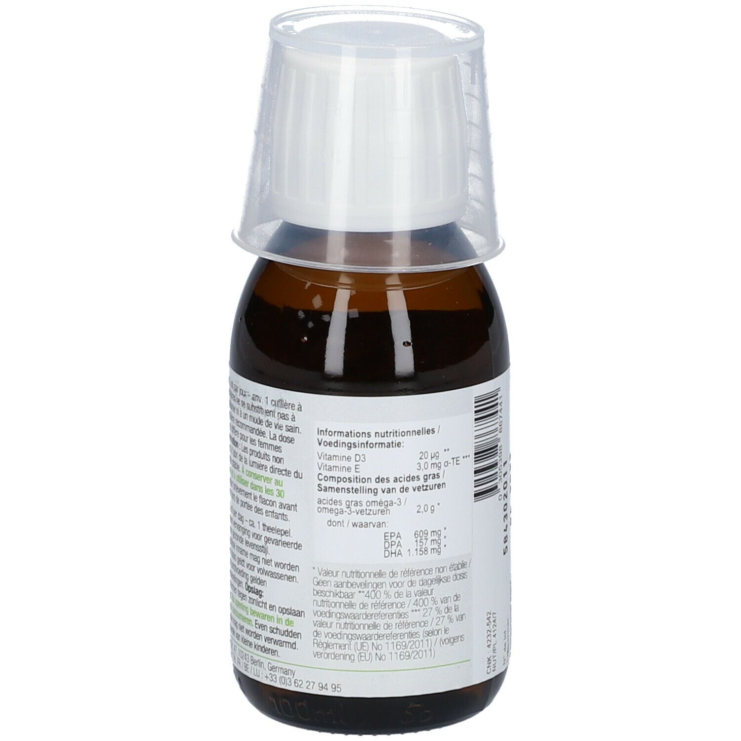 NORSAN Omega-3 VEGAN Huile d'algue Citron