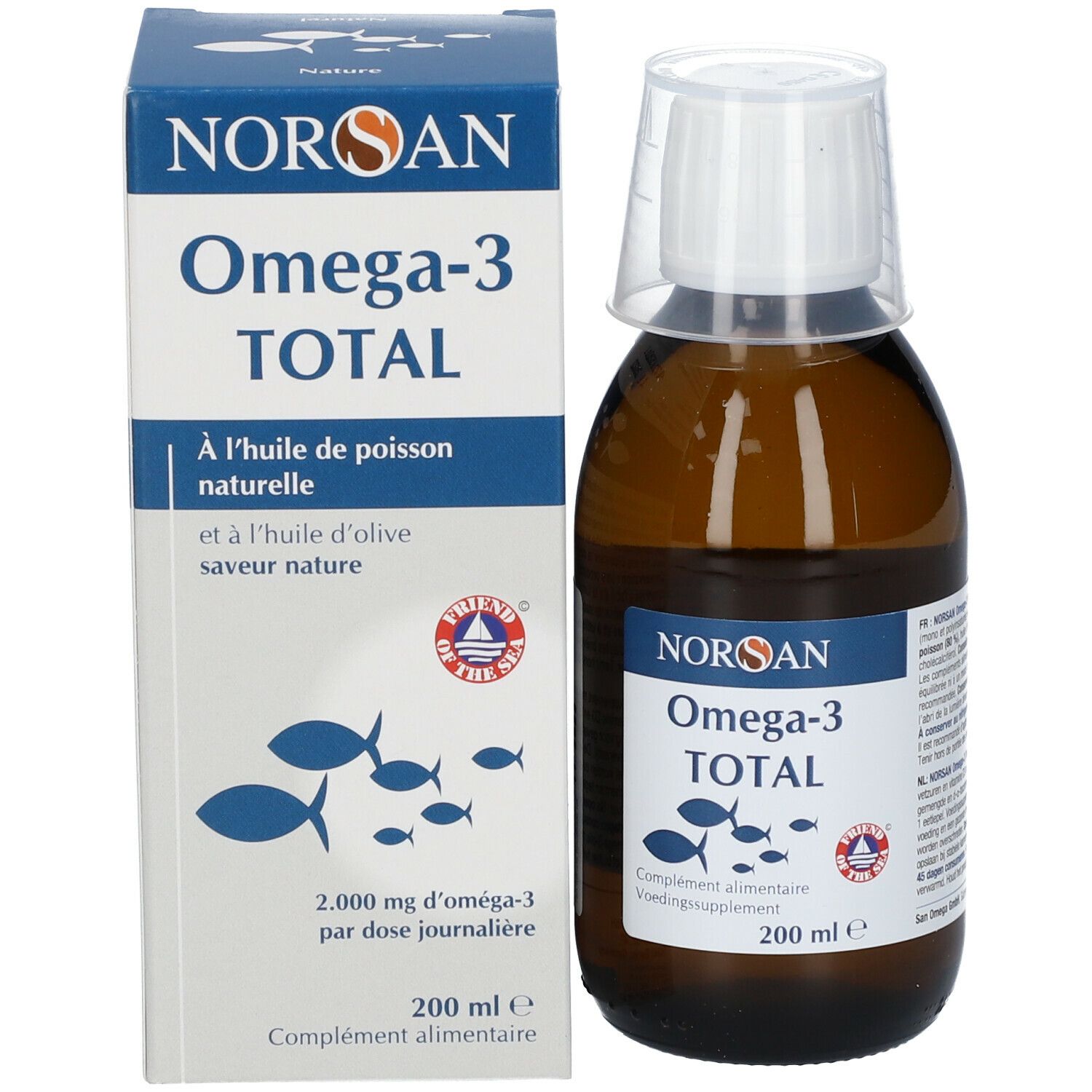 NORSAN Omega-3 TOTAL Huile de poisson Nature