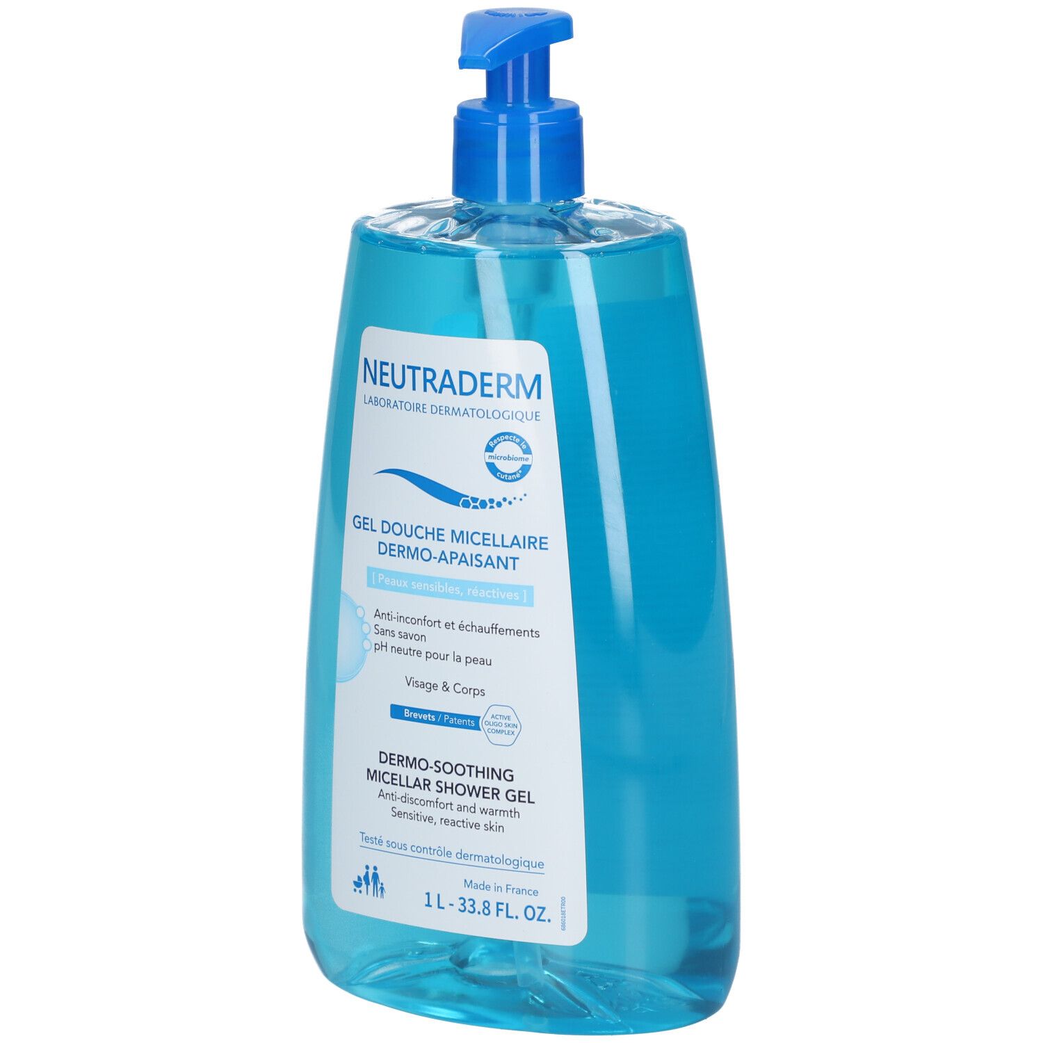 NEUTRADERM GEL DOUCHE MICELLAIRE -POMPE 1L main image 1