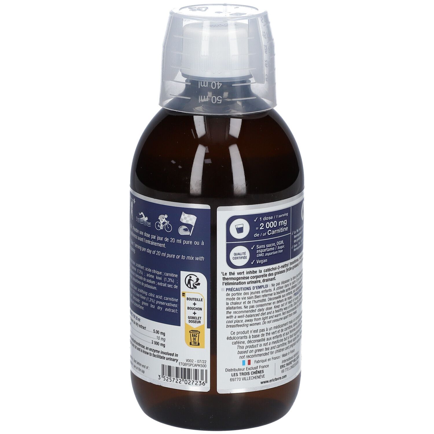 ERIC FAVRE L-Carnitine Pro Zero Saveur Pomme-kiwi