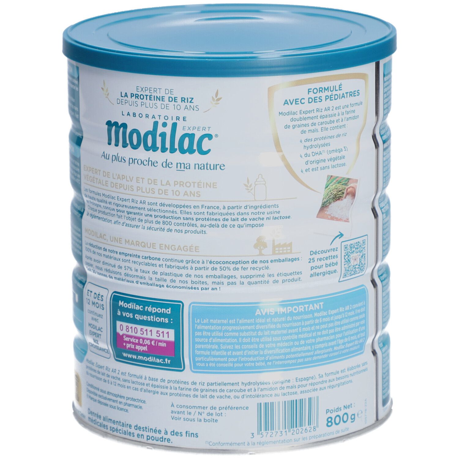 Modilac Expert Riz AR lait 2ème âge