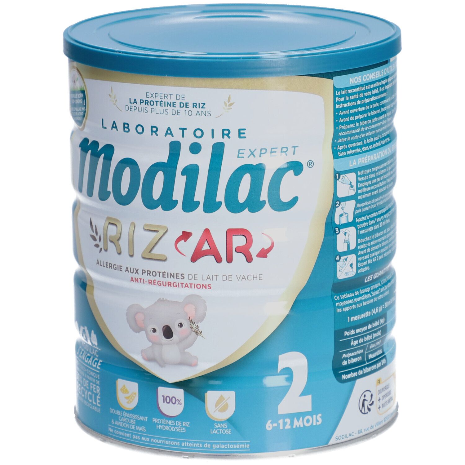 Modilac Expert Riz AR lait 2ème âge