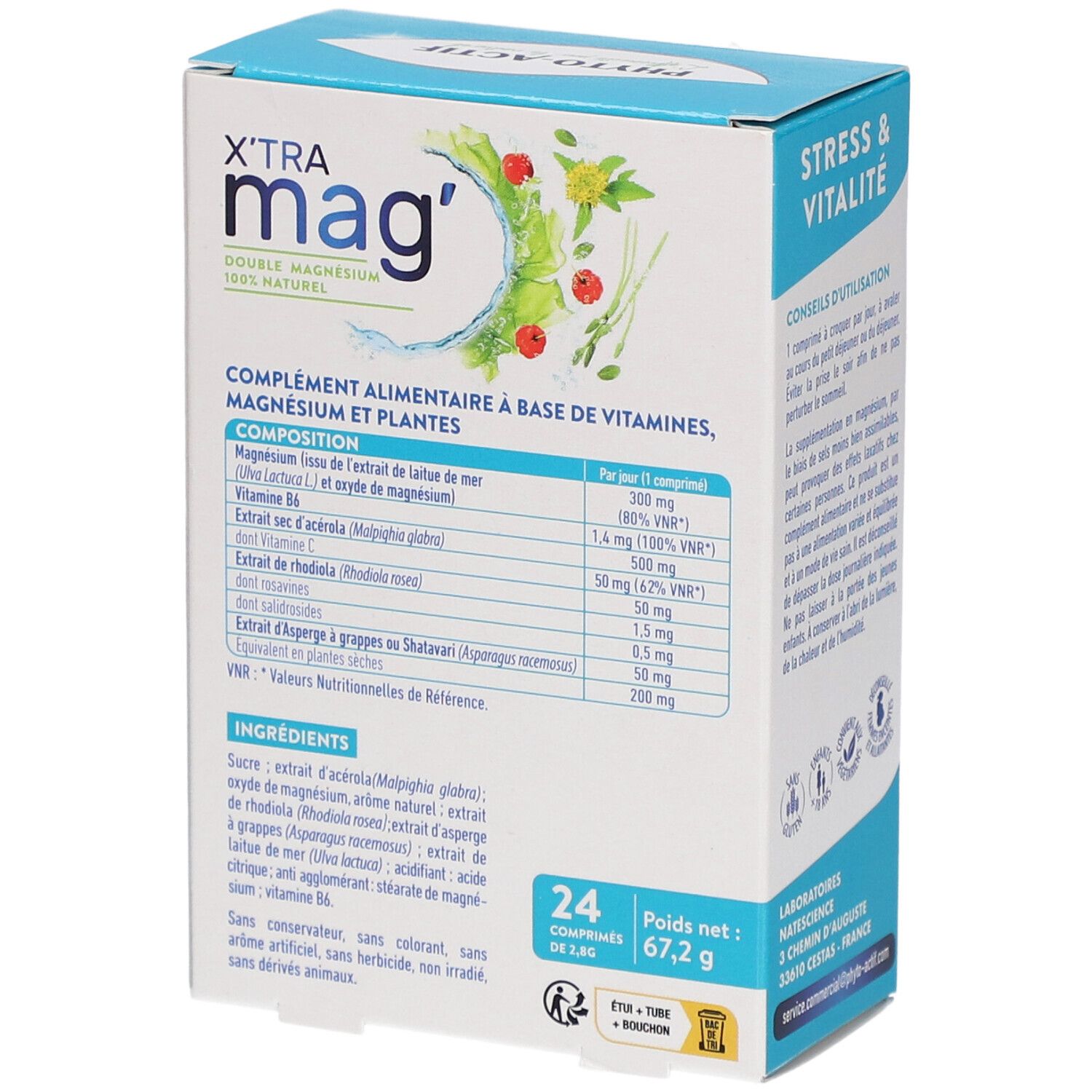 PHYTO-ACTIF X'Tra Mag Stress et Vitalité