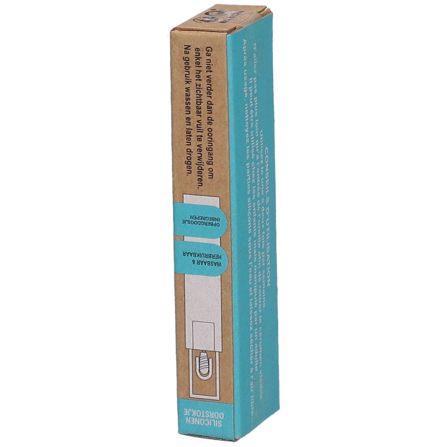 Act'eco Coton-Tige Réutilisable Silicone Rouge
