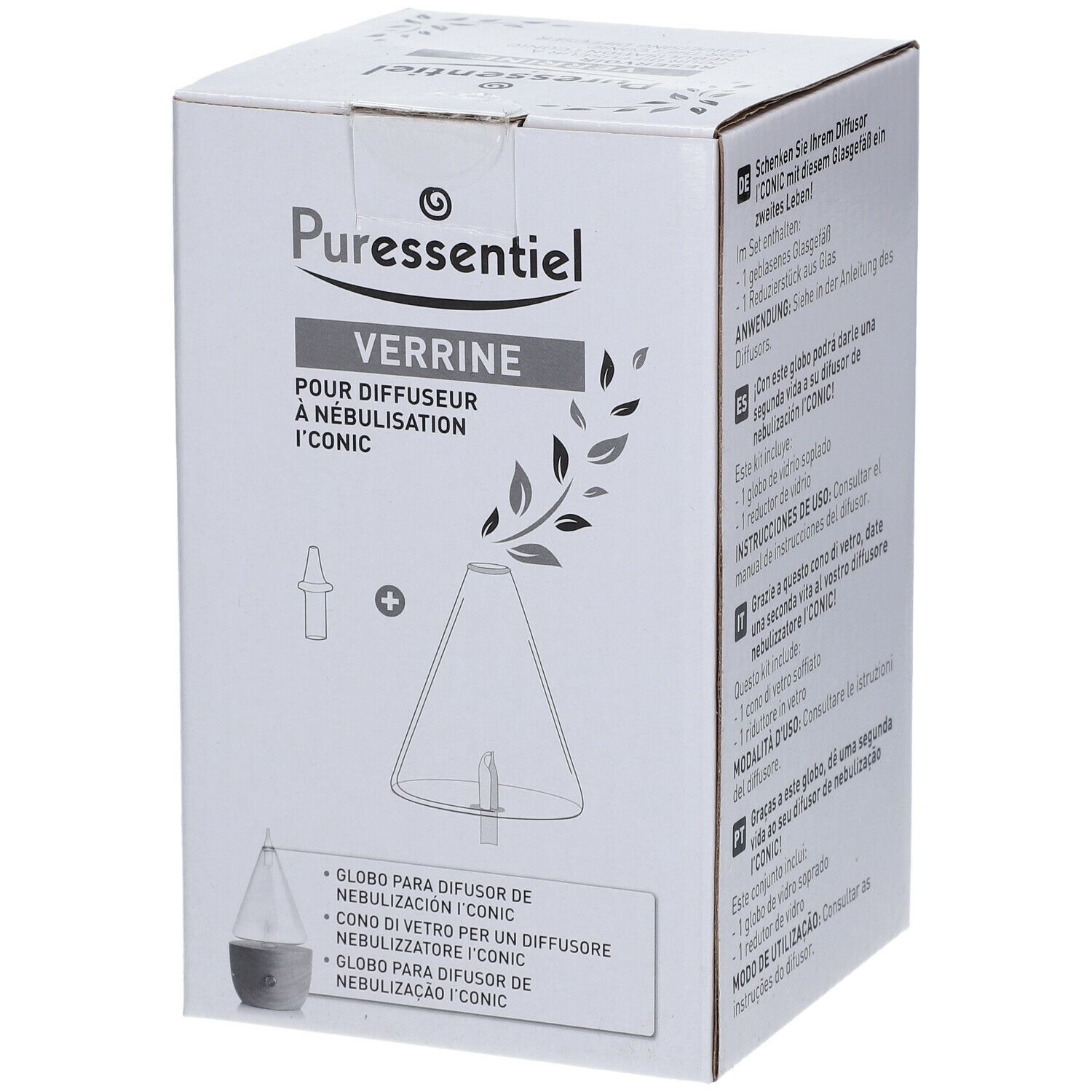 Puressentiel Verrine pour diffuseur à nébulisation I'CONIC