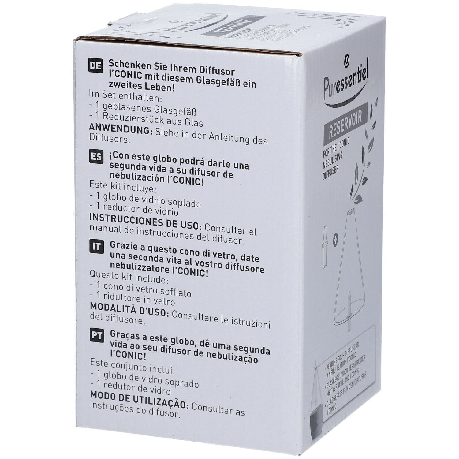 Puressentiel Verrine pour diffuseur à nébulisation I'CONIC