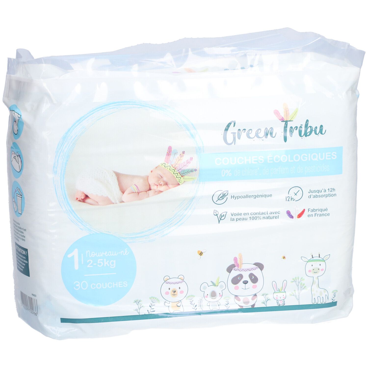 Green Tribu Couches écologiques 1 nouveau-né 2 - 5 kg