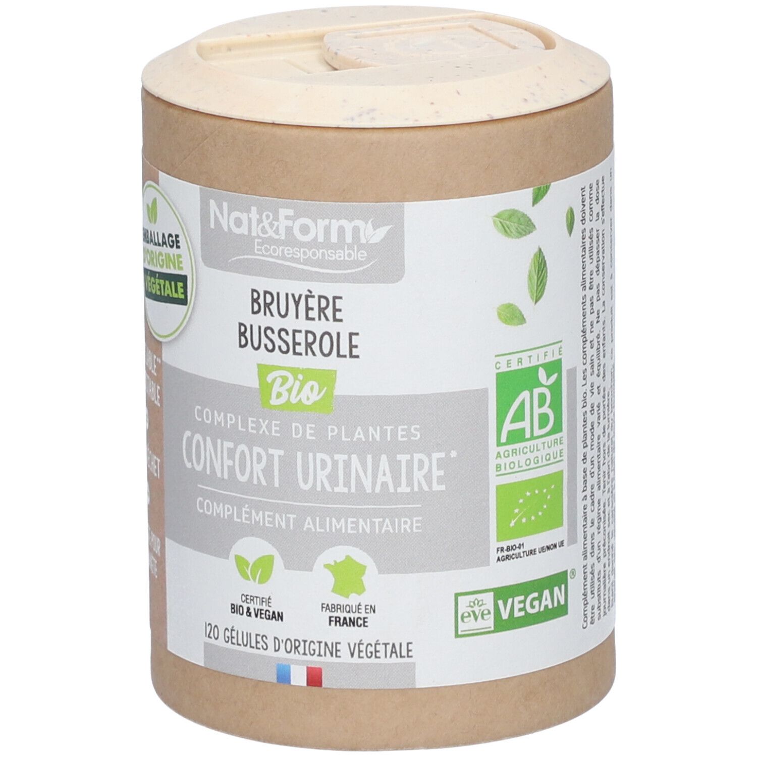 Nat&Form Bruyère Busserole Bio en gélules