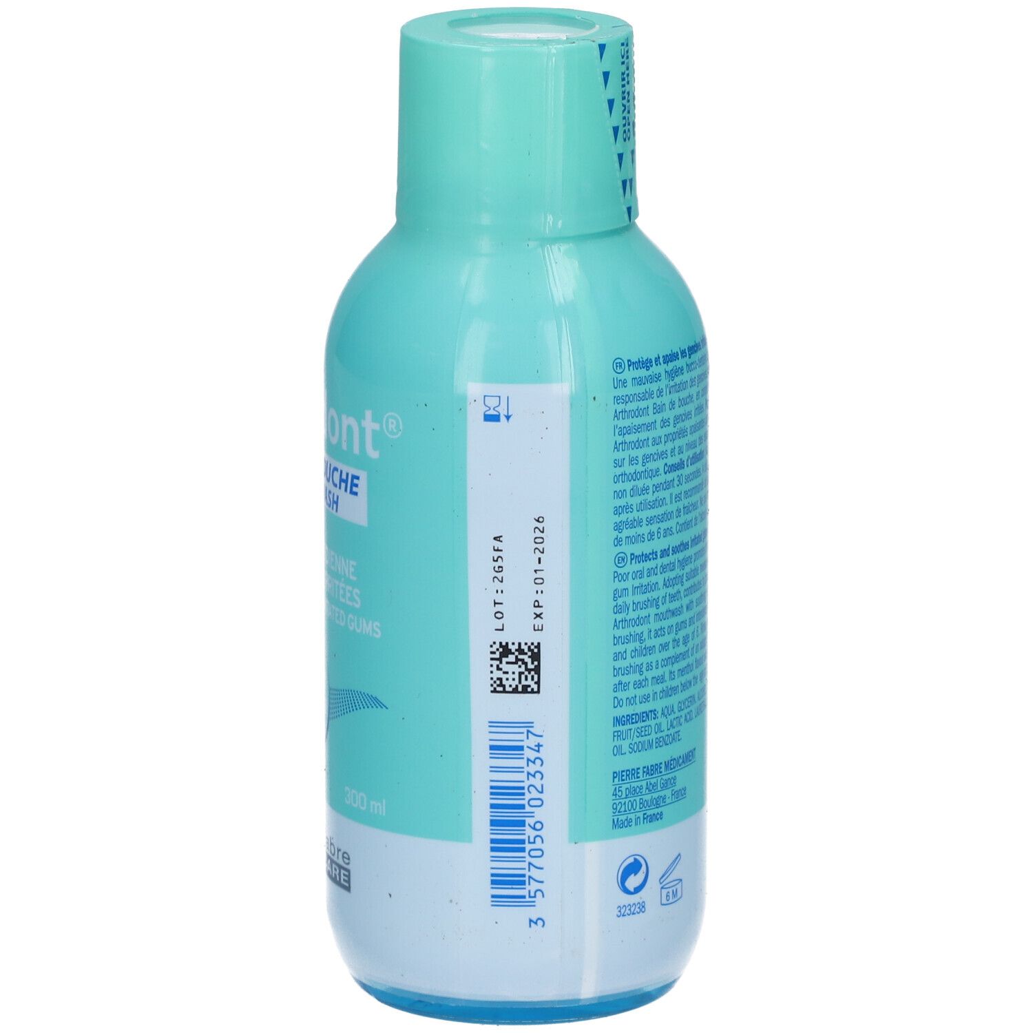 Arthrodont Bain de bouche Gencives sensibles Arôme menthe