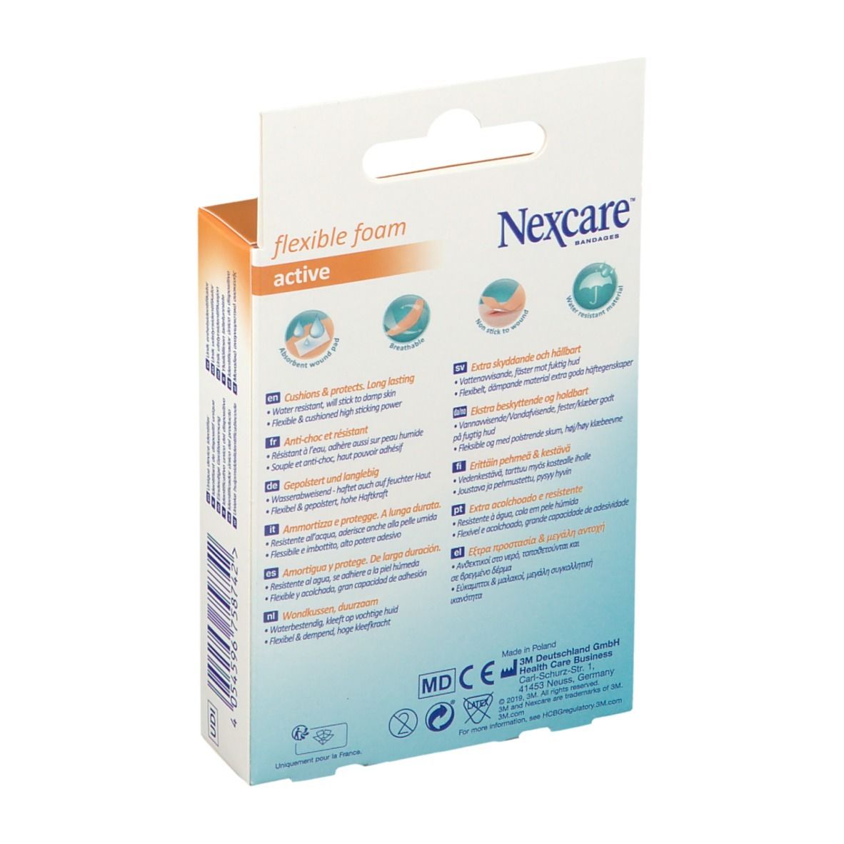 3M™ Nexcare® Active 360° Pansement prédécoupé anti-choc