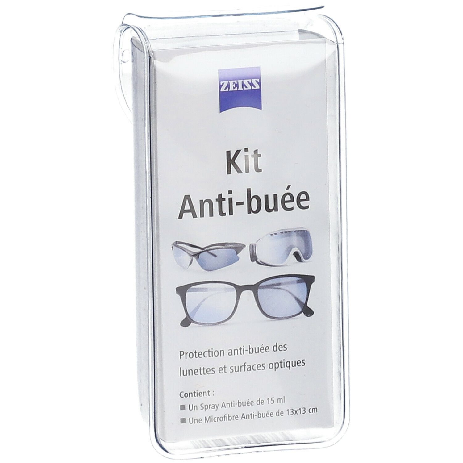 ZEISS Kit Anti-buée Spray + Chiffon Microfibre
