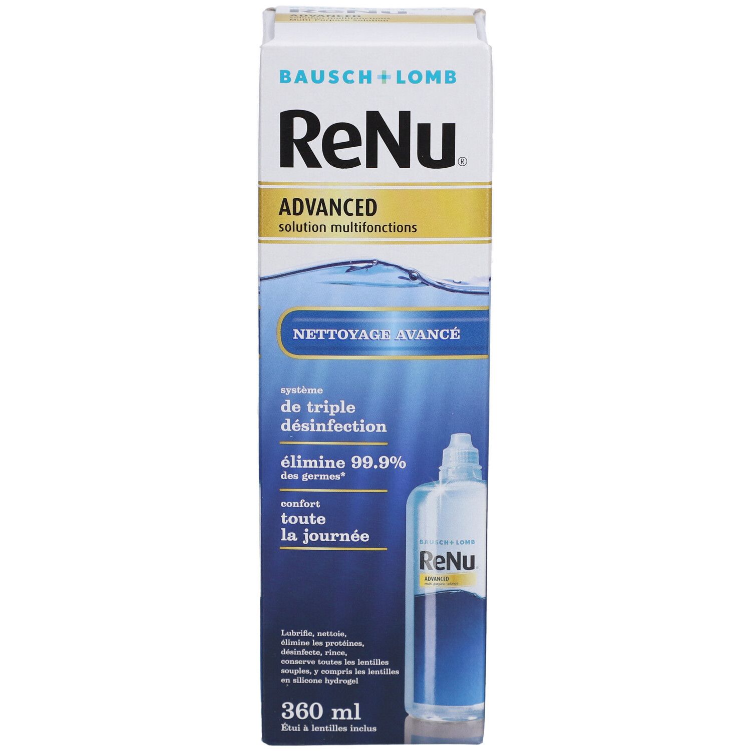 ReNu Advanced Solution Multifonctions Lentilles de Contact Souples 360ml