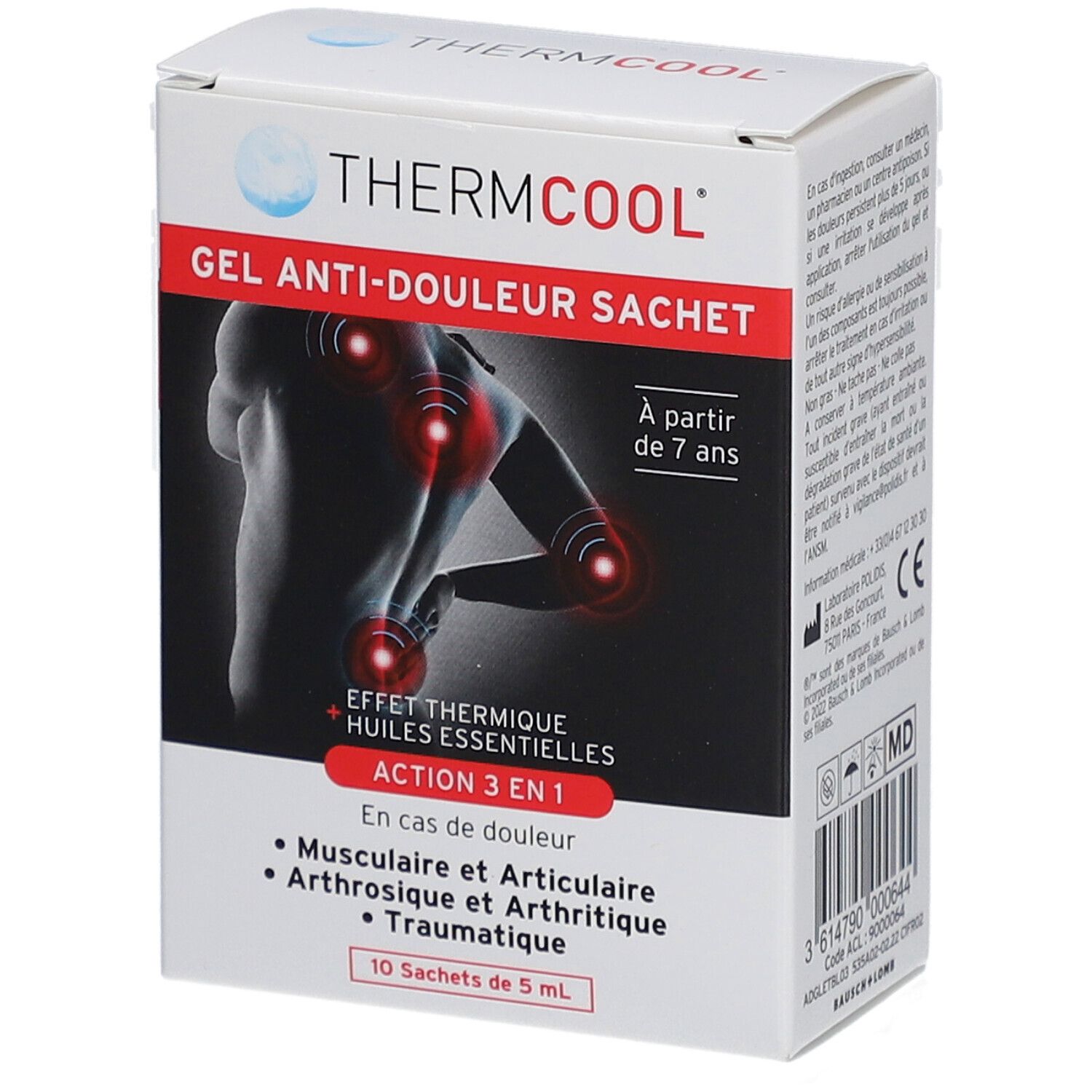 ThermCool Gel Anti-Douleur Sachet 5ml Boîte de 10