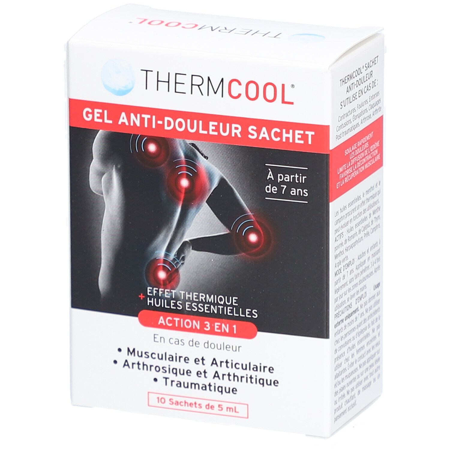 ThermCool Gel Anti-Douleur Sachet 5ml Boîte de 10