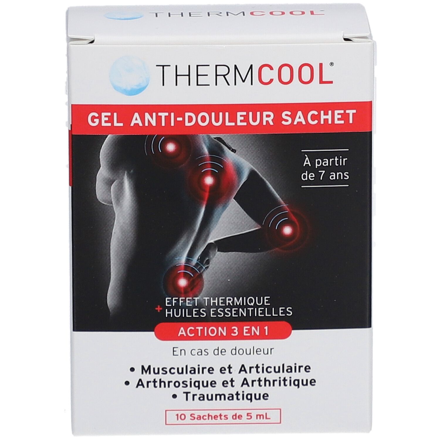 ThermCool Gel Anti-Douleur Sachet 5ml Boîte de 10
